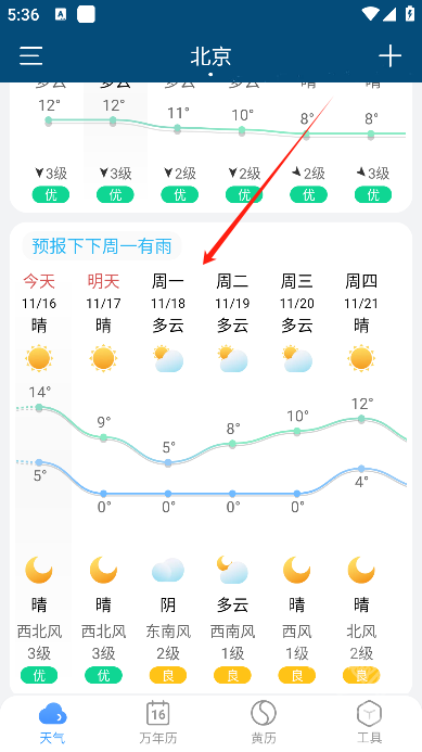 小云天气app